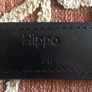 Size 38 hippopotamus belt color brown